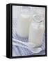 Bottles of Yogurt-Eising Studio - Food Photo and Video-Framed Stretched Canvas