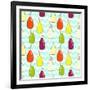 Bottles Pattern-TashaNatasha-Framed Art Print