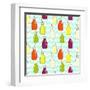 Bottles Pattern-TashaNatasha-Framed Art Print