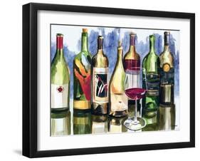 Bottles Reflect II-Heather French-Roussia-Framed Art Print