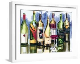 Bottles Reflect II-Heather French-Roussia-Framed Art Print