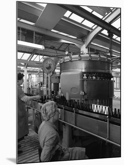 Bottling Beer at Ward and Sons Bottling Plant, Swinton, South Yorkshire, 1961-Michael Walters-Mounted Photographic Print