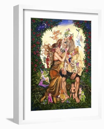 Bottom and Titania-Judy Mastrangelo-Framed Giclee Print