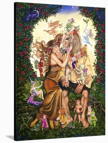 Bottom and Titania-Judy Mastrangelo-Stretched Canvas