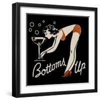 Bottoms Up-null-Framed Art Print
