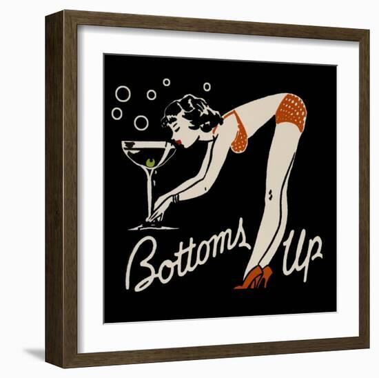 Bottoms Up-null-Framed Art Print