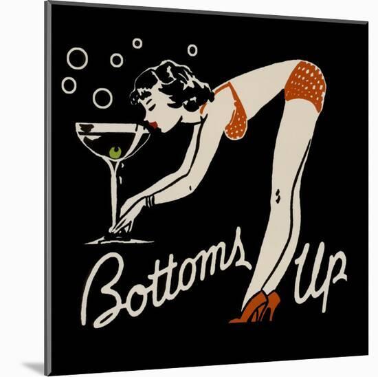 Bottoms Up-null-Mounted Art Print