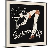 Bottoms Up-Retro Series-Mounted Art Print