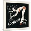 Bottoms Up-Retro Series-Stretched Canvas