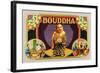 Bouddha Brand Cigar Inner Box Label, Misspelling of Buddha-Lantern Press-Framed Art Print