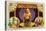 Bouddha Brand Cigar Inner Box Label, Misspelling of Buddha-Lantern Press-Stretched Canvas