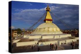 Boudha (Bodhnath) (Boudhanath) Tibetan Stupa in Kathmandu, UNESCO World Heritage Site, Nepal, Asia-Simon Montgomery-Stretched Canvas