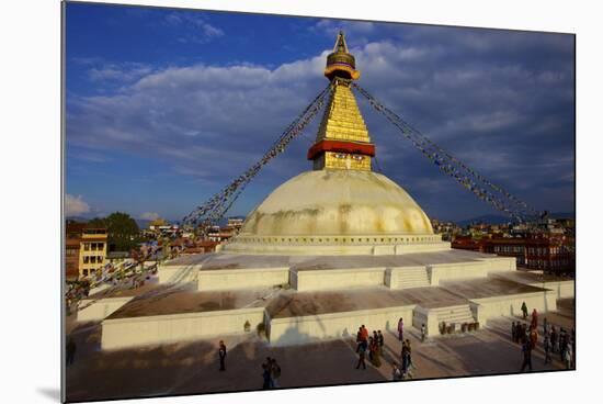 Boudha (Bodhnath) (Boudhanath) Tibetan Stupa in Kathmandu, UNESCO World Heritage Site, Nepal, Asia-Simon Montgomery-Mounted Photographic Print
