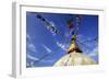 Boudha (Bodhnath) (Boudhanath) Tibetan Stupa in Kathmandu, UNESCO World Heritage Site, Nepal, Asia-Simon Montgomery-Framed Photographic Print