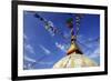 Boudha (Bodhnath) (Boudhanath) Tibetan Stupa in Kathmandu, UNESCO World Heritage Site, Nepal, Asia-Simon Montgomery-Framed Photographic Print