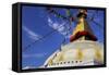 Boudha (Bodhnath) (Boudhanath) Tibetan Stupa in Kathmandu, UNESCO World Heritage Site, Nepal, Asia-Simon Montgomery-Framed Stretched Canvas