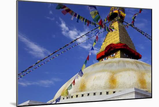 Boudha (Bodhnath) (Boudhanath) Tibetan Stupa in Kathmandu, UNESCO World Heritage Site, Nepal, Asia-Simon Montgomery-Mounted Photographic Print