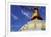 Boudha (Bodhnath) (Boudhanath) Tibetan Stupa in Kathmandu, UNESCO World Heritage Site, Nepal, Asia-Simon Montgomery-Framed Photographic Print