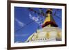 Boudha (Bodhnath) (Boudhanath) Tibetan Stupa in Kathmandu, UNESCO World Heritage Site, Nepal, Asia-Simon Montgomery-Framed Photographic Print