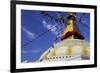 Boudha (Bodhnath) (Boudhanath) Tibetan Stupa in Kathmandu, UNESCO World Heritage Site, Nepal, Asia-Simon Montgomery-Framed Photographic Print