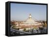 Boudha Stupa (Chorten Chempo), Boudhanath, Kathmandu, Nepal, Asia-Christian Kober-Framed Stretched Canvas