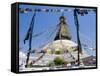 Boudhanath (Bodhnath) Stupa, Unesco World Heritage Site, Kathmandu, Nepal-Ethel Davies-Framed Stretched Canvas