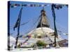 Boudhanath (Bodhnath) Stupa, Unesco World Heritage Site, Kathmandu, Nepal-Ethel Davies-Stretched Canvas