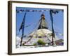 Boudhanath (Bodhnath) Stupa, Unesco World Heritage Site, Kathmandu, Nepal-Ethel Davies-Framed Photographic Print