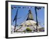 Boudhanath (Bodhnath) Stupa, Unesco World Heritage Site, Kathmandu, Nepal-Ethel Davies-Framed Photographic Print