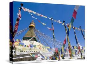 Boudhanath (Bodhnath) Stupa, Unesco World Heritage Site, Kathmandu, Nepal-Ethel Davies-Stretched Canvas