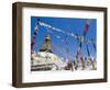 Boudhanath (Bodhnath) Stupa, Unesco World Heritage Site, Kathmandu, Nepal-Ethel Davies-Framed Photographic Print