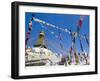 Boudhanath (Bodhnath) Stupa, Unesco World Heritage Site, Kathmandu, Nepal-Ethel Davies-Framed Photographic Print