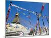 Boudhanath (Bodhnath) Stupa, Unesco World Heritage Site, Kathmandu, Nepal-Ethel Davies-Mounted Photographic Print