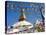 Boudhanath Stupa and Prayer Flags, Kathmandu, Nepal.-Ethan Welty-Stretched Canvas