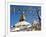 Boudhanath Stupa and Prayer Flags, Kathmandu, Nepal.-Ethan Welty-Framed Photographic Print