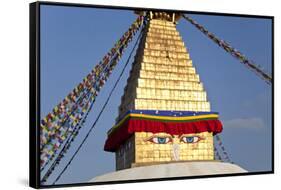 Boudhanath Stupa, Kathmandu Valley, Nepal-Peter Adams-Framed Stretched Canvas