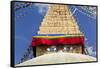 Boudhanath Stupa, Kathmandu Valley, Nepal-Peter Adams-Framed Stretched Canvas