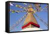 Boudhanath Stupa, Kathmandu Valley, Nepal-Peter Adams-Framed Stretched Canvas