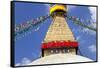 Boudhanath Stupa, Kathmandu Valley, Nepal-Peter Adams-Framed Stretched Canvas