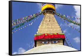 Boudhanath Stupa, Kathmandu Valley, Nepal-Peter Adams-Framed Stretched Canvas