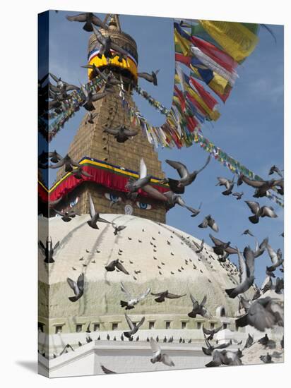 Boudhnath Stupa, One of the Holiest Buddhist Sites in Kathmandu, Nepal, Asia-Eitan Simanor-Stretched Canvas