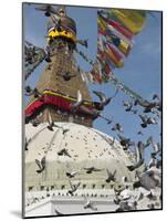 Boudhnath Stupa, One of the Holiest Buddhist Sites in Kathmandu, Nepal, Asia-Eitan Simanor-Mounted Photographic Print