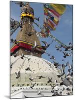 Boudhnath Stupa, One of the Holiest Buddhist Sites in Kathmandu, Nepal, Asia-Eitan Simanor-Mounted Photographic Print