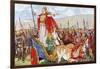 Boudicca with Her Two Daughters-George Morrow-Framed Art Print