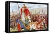 Boudicca with Her Two Daughters-George Morrow-Framed Stretched Canvas