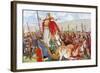 Boudicca with Her Two Daughters-George Morrow-Framed Art Print