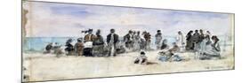 Boudin: Beach Scene, 1869-Eugène Boudin-Mounted Giclee Print