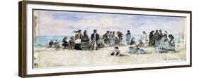 Boudin: Beach Scene, 1869-Eugène Boudin-Framed Giclee Print