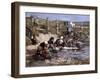 Boudin: Laundresses-Eugène Boudin-Framed Giclee Print