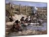 Boudin: Laundresses-Eugène Boudin-Mounted Giclee Print